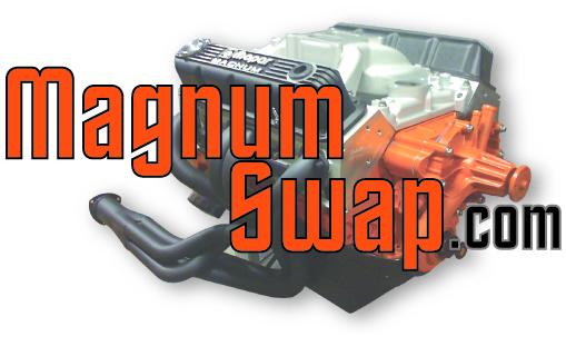 Disguise your Magnum motor as a Mopar LA engine.
